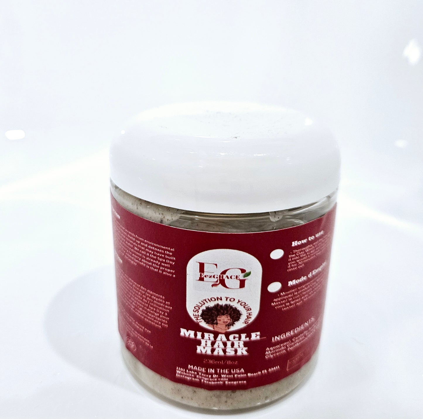 SOINS DES CHEVEUX - MASQUE HYDRATANT(8 oz et 16 oz)