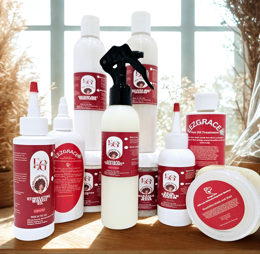 SOINS DES CHEVEUX - ENSEMBLE DE SOINS COMPLETS (10 produits de 4 oz à 16 oz)